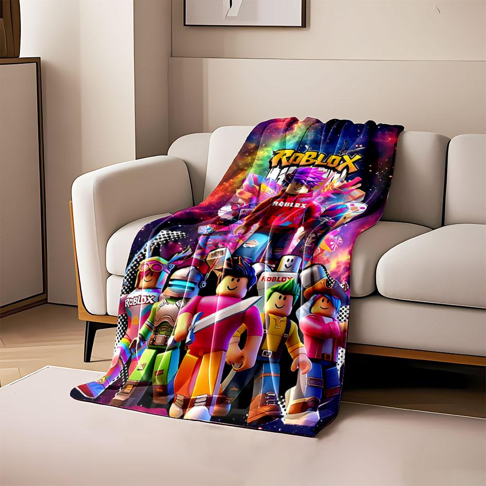 

Colorful Roblox characters and cosmic background with vibrant designs. for all seasons blanket lunch break throw gift 80cm x 120cm