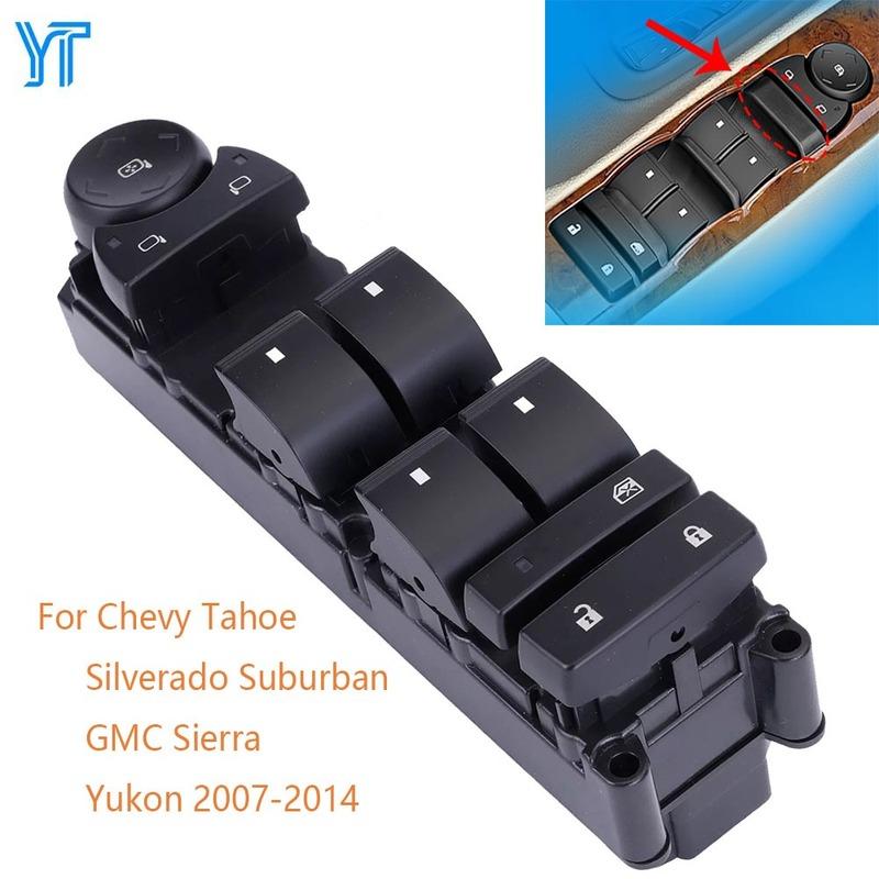 New Front Left Electric Window Switch Button Parts for Chevy Tahoe Silverado Suburban GMC Sierra Yukon 2007-2014 Car Accessories