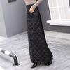 Winter Women Down Cotton-padded Skirt Thicken Windproof Warm Long Skirts with Button Quilted Cotton A-line Skirts Plus Size