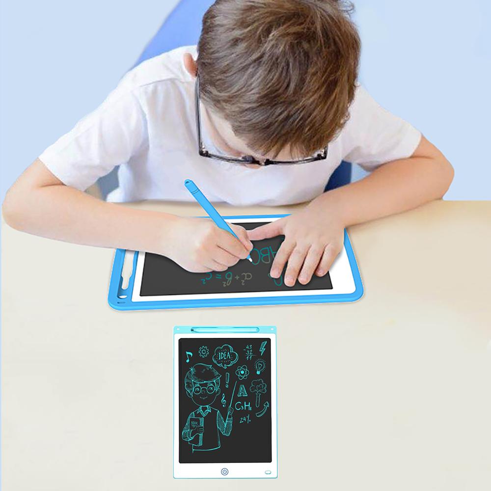 Blue Electronic Digital LCD Writing Tablet Drawing Board Graphics Fun Kids Gift