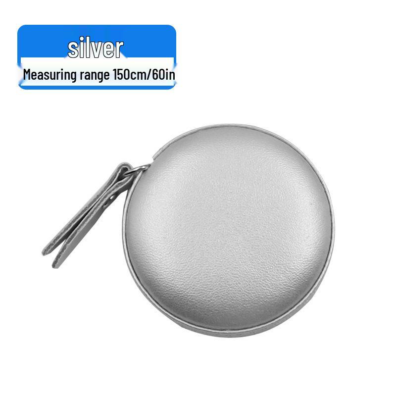 Portable Leather Round Mini Tape Measure - Soft Macaron Color Ruler for Clothing, Bust, and Waist Measurements