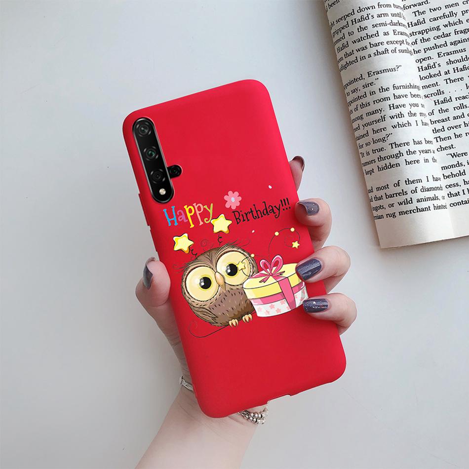 

For Honor 20 Case Cartoons Love Heart TPU Funda For Huawei Honor 20 Pro Lite YAL-L21 YAL-L41 20S MAR-LX1H Back Cover Phone Case Honor 20 Lite