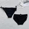 Sexy Solid Color Lace Nylon Briefs Fashion Comfortable Mid Waist Seamless 4 Pieces Panties For Women