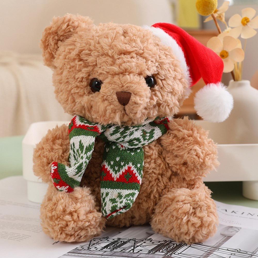 Dress Up Christmas Bear Plush Toy Soft Bear Stuffed Doll  Valentine's Birthday
