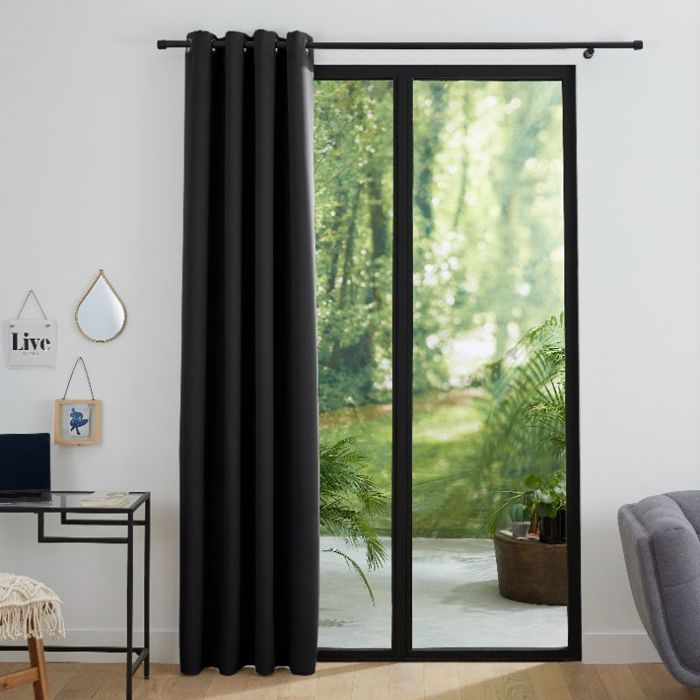 Set of 2 Blackout Curtains 140 X 260 Cm "Night" Truffle