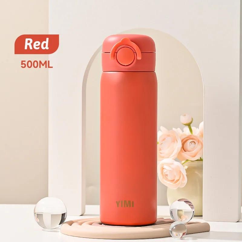 500Ml Thermos Bottle Vacuum Flasks Tumbler 304 Stainless Steel Thermal Water Bottle Keep Hot And Cold Insulated Cup Drinkware