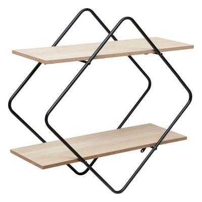 “Nena” Metal and Wood Wall Shelf Atmosphera