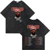 Vintage Washed Rapper Chief Keef Tour 2026 T Shirt Men Women Vintage Fashion Short Sleeve T-shirts Summer Casual Cotton T-shirt