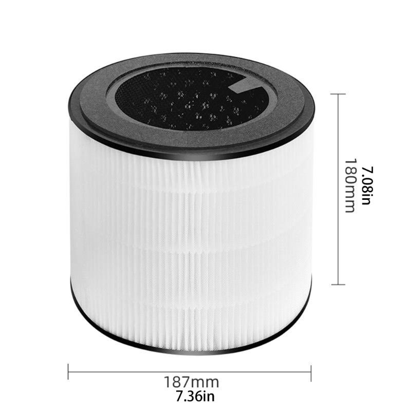 Filtres pour purificateurs d'air en plastique longue durée, accessoires pour filtres de purificateurs d'air en plastique compatibles avec les modèles FY0293 et FY0194.