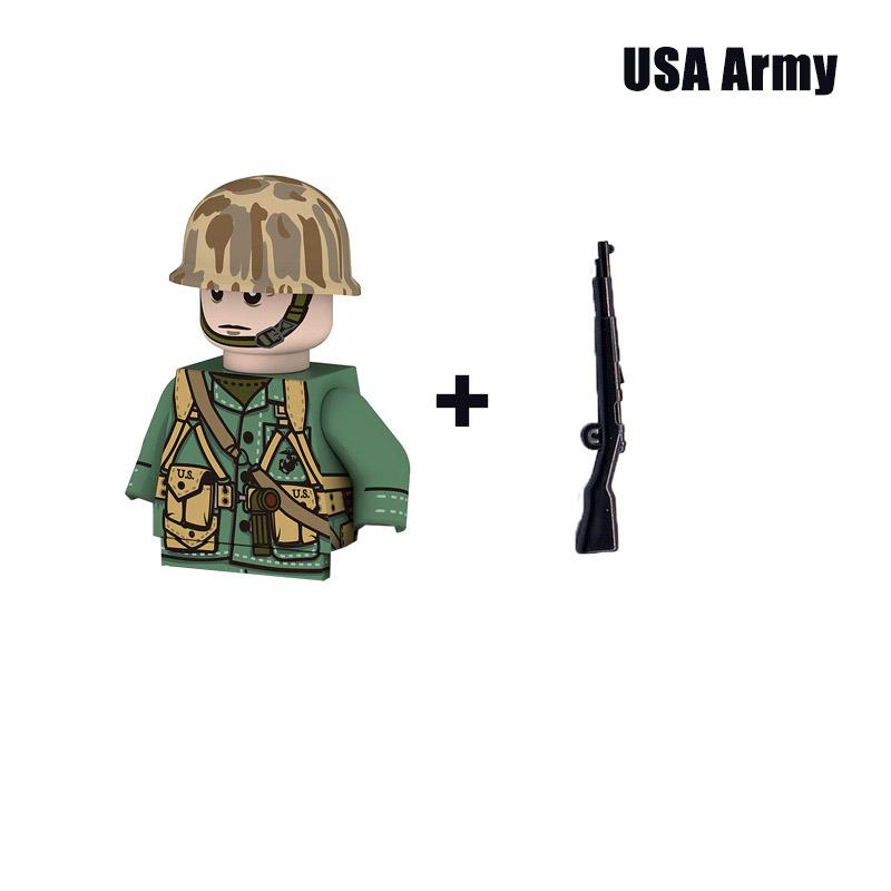 Kinderspielzeug WW2 Militär Armee Bausteine US UK Sowjet China Frankreich Soldaten Mini Actionfiguren Spielzeug für Kinder Weihnachtsgeschenke