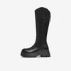 TATA Women's Chunky Heel Elastic Long Boots
