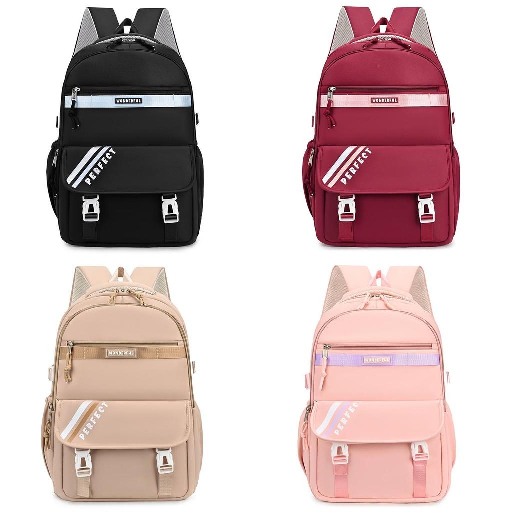 Letter Print Perfect Backpack Casual Student Schoolbag Travel Computer Bags