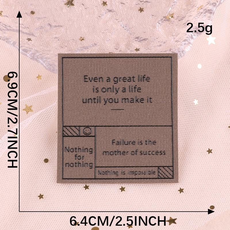 Hole Repair Sticker Accessories Offset Printing Flower Cloth Label Self-Adhesive Leather Jacket Down Jacket Patch Sticker English Letter Cloth Sticker