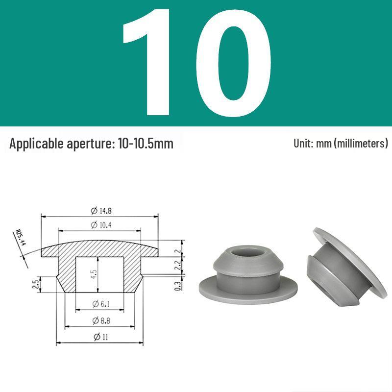 High-Temp Resistant Silicone Rubber Stopper with Card Slot Sealing Cap
