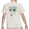 Nike T Shirts Men's White Crew Neck Moderate Straight Fit DJ1340-901