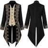 Medieval court tuxedo long embroidered one-piece vest jacket stage play cos count plus size performance suit