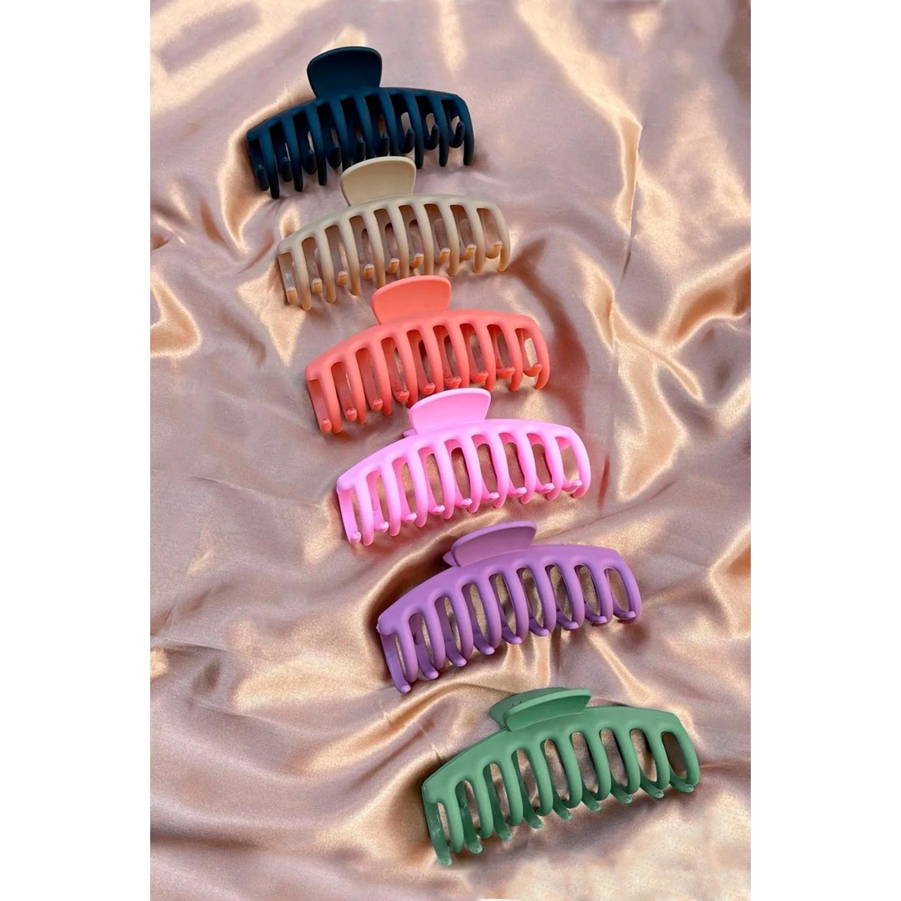 

Set of 6 Hair Claw Clips - Colorful, Durable, and Stylish for All Hair Types