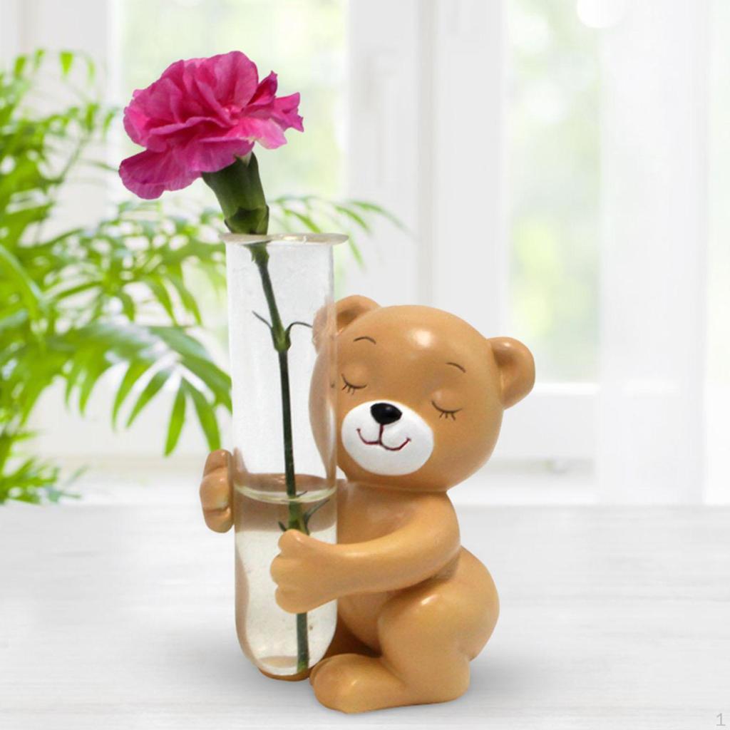 Tisch Mini Vase Glas Reagenzglas Kreatives Tier Tragbarer Hydrokultur Pflanzenhalter für