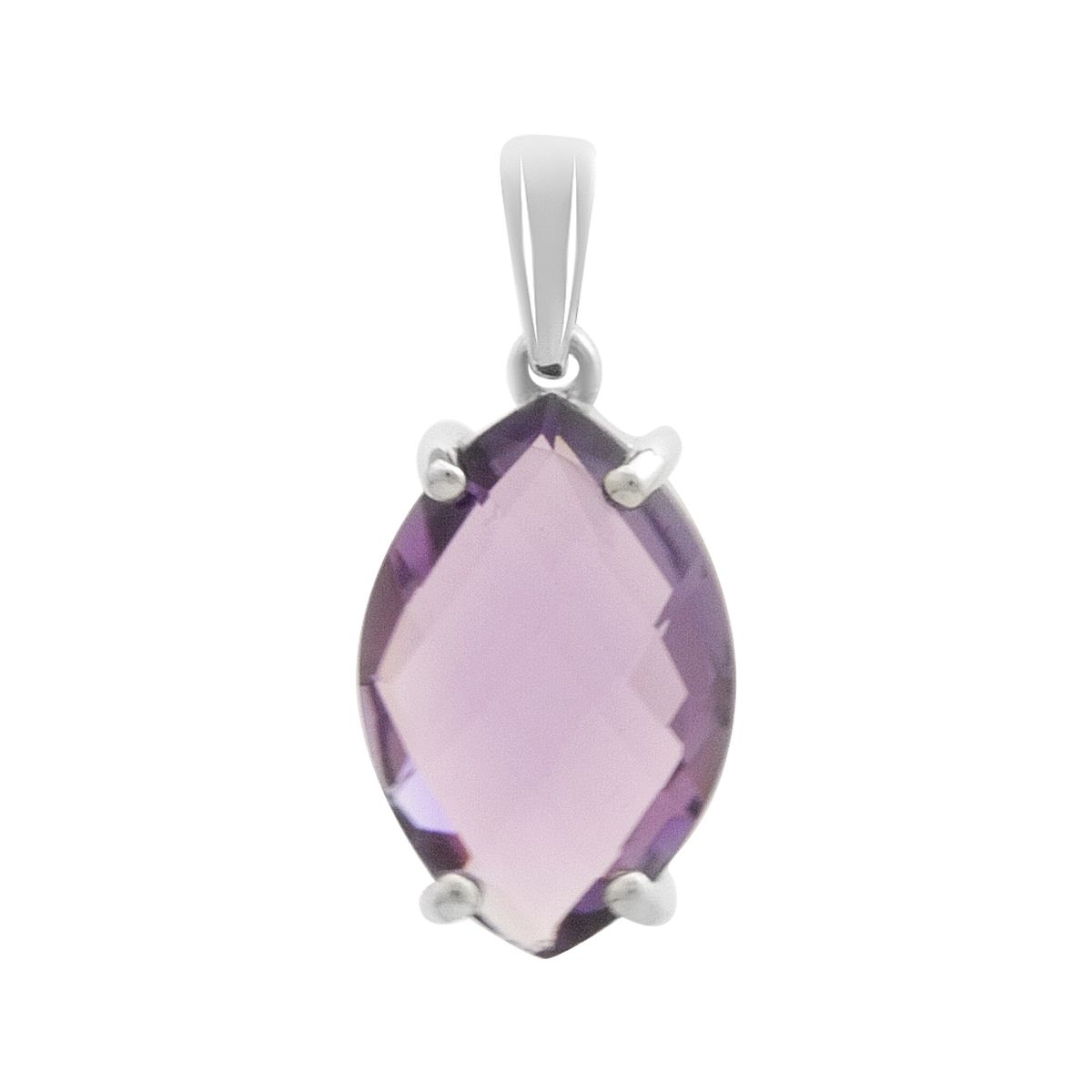 

Срібна підвіска з аметистом 4.617ct (2179382) аметист