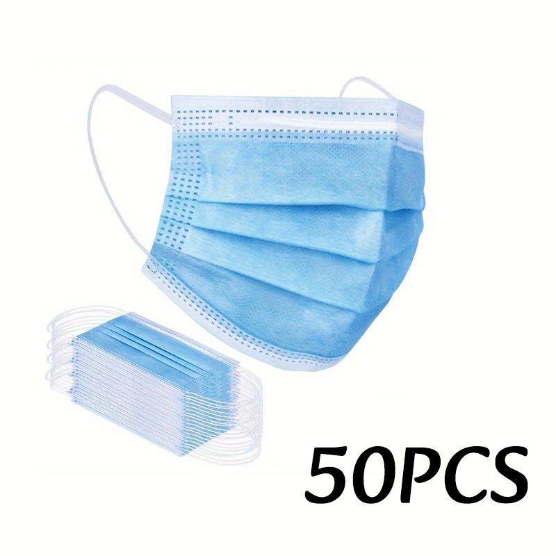 50-200pc Disposable Face Masks 3-Layer Breathable Anti-Dust Protective Masks Daily Travel Work Use Mask Facial Care Accessory