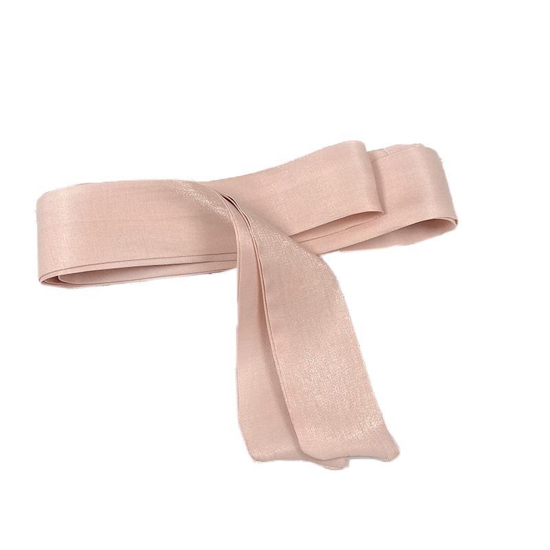 Shimmer Waist Belt Sash Scarf Lace up Ribbon Accessory