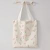 Tulip Printed Casual , Reusable Fashionable Backpack, Multifunctional , Canvas Shopping Bag
