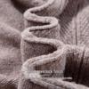 Hodo Herren Luxus 100% Wolle Dick Rundhals Pullover