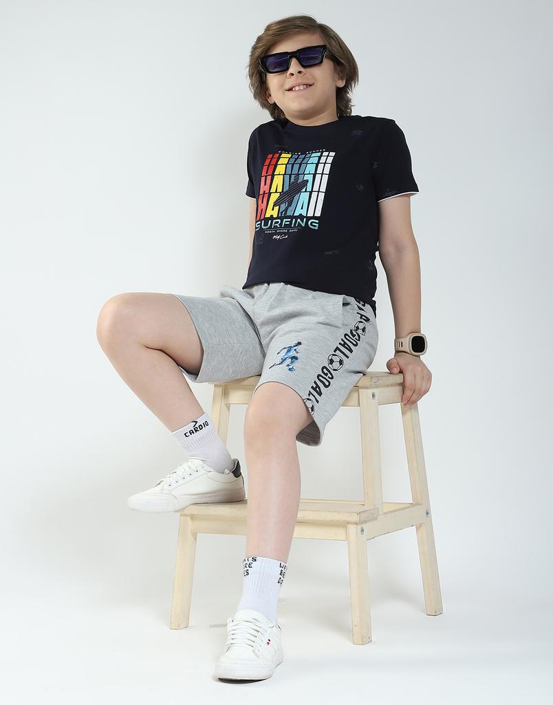 MONTE CARLO Chlapčenské bermudy s potlačou, regular fit