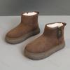 Women Snow Boots 2026 Winter Platform Vintage Warm Plush Chunky Cotton Shoes Fashion Non Slip Outdoor Ankle Boots Botas Mujer