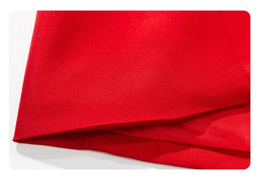 Vivian Rot Sexy Cut-out Taille Cosplay Kostüm - Halloween Bühnenperformance Kleidung