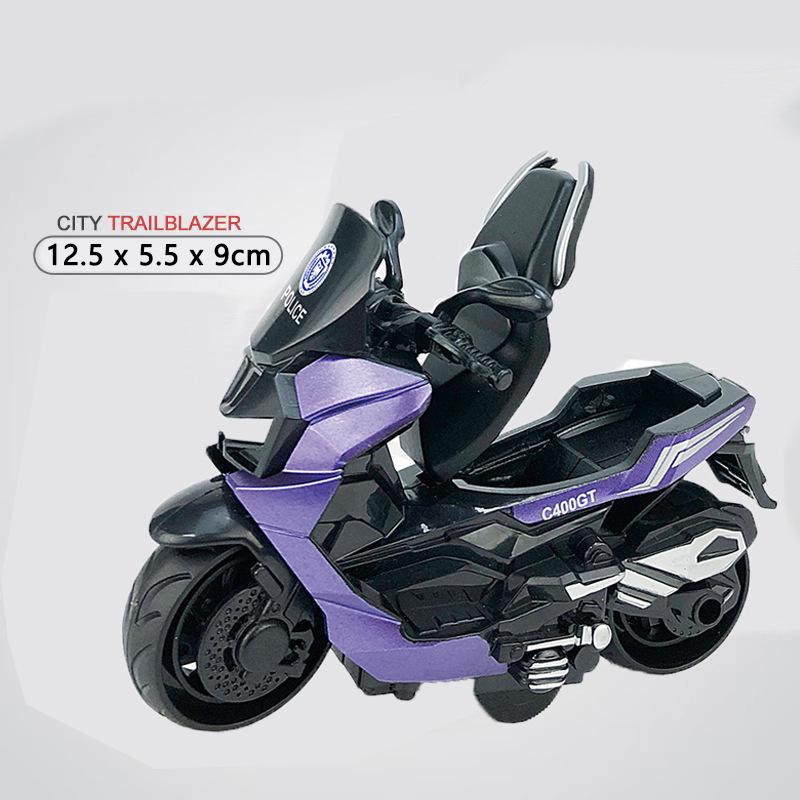 Çocuklar Ataletli Motosiklet Oyuncakları Erkekler Pedallı Vintage Geri Çekmeli Mini Motosiklet Modeli Sürtünme Güçlü Simülasyon Araba Oyuncakları Çocuklar İçin