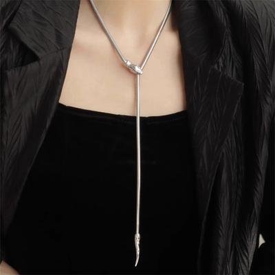 Spirit Snake Snake Bone Necklace Female S Cold Wind Simple Design Neck Chain Sweater Chain