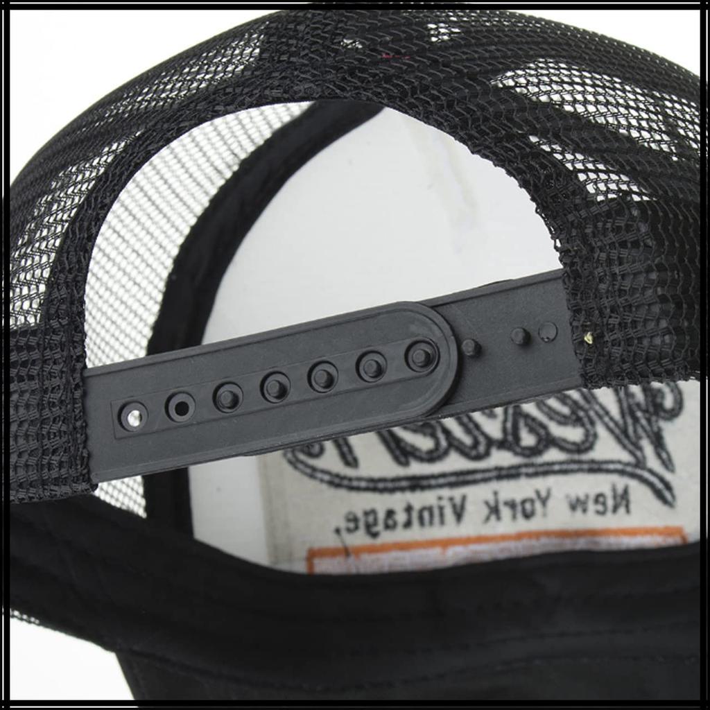 Mesh English CA663 [White Fang] Cap, Distressed, Letters, Hat, Running, Outdoor, Women, Men, (Black)