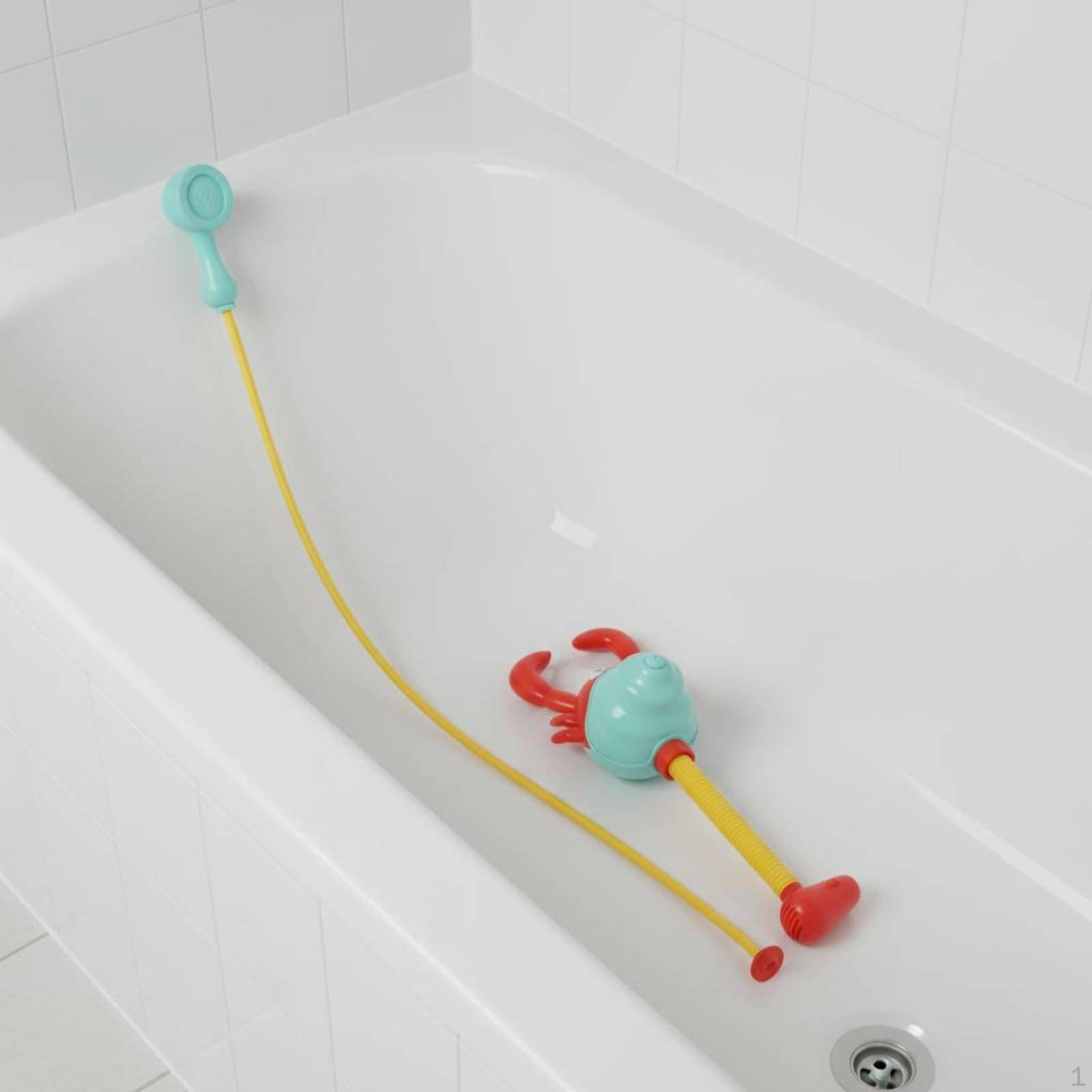 Electric Sea Creature Bath Toy Gentle Mist Infant Water Nozzle Suction Cup Mount for Infants,