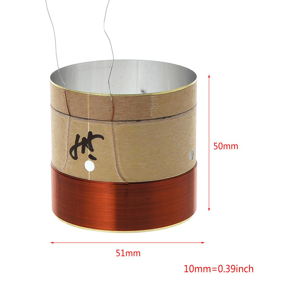 Speaker Voice Coil Woofer Bass Sound Drive Bass Coils Exquisite Workmanship Speaker Woofer Bass Coils Round Copper Wire