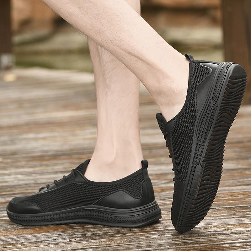 Fashion Men Breathable Mesh Casual Driving Male Shoes All-match Men's Flats Comfortable Sneakers for Men New Soft Lightweight Sneakers