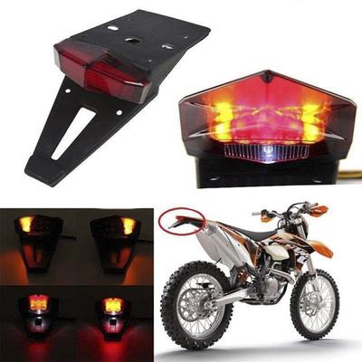 Motorcycle Tail Rear Fender LED Brake Stop Light For CRF KTM EXC WRF 250 400 450