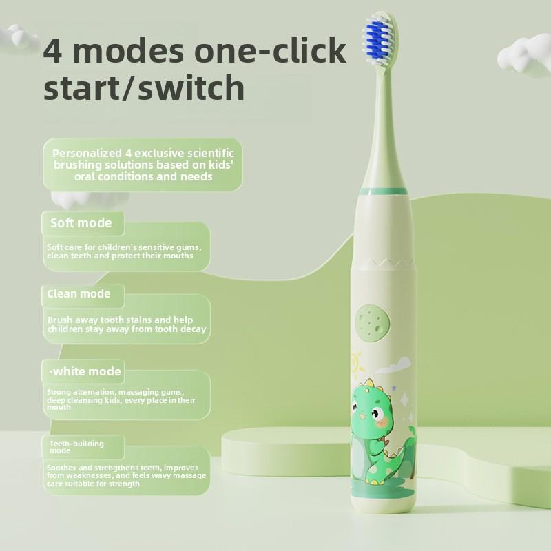 Children's Toothbrush Cartoon Sonic Toothbrush Electric Soft-bristled Rechargeable Children's Electric Toothbrush