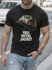 Full Metal Jacket Retro 1980S Vietnam Movie 100% Cotton Black Tee T-shirt