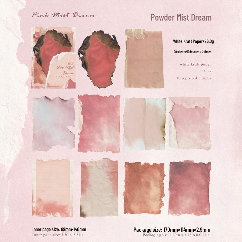 Ji Lv Tang Retro Journal Paper - DIY Collage Background