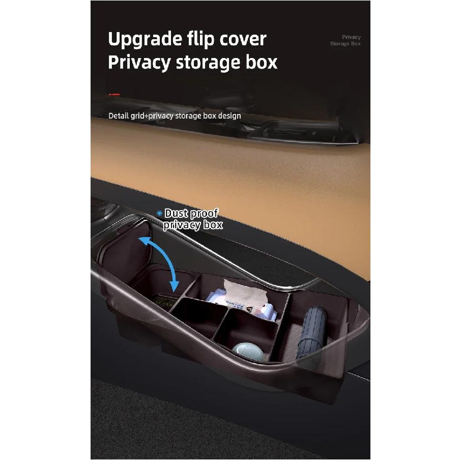 For Denza D9 Silicone Storage Box Center Console under Layer Modification Special Car Interior Accessories Organizer