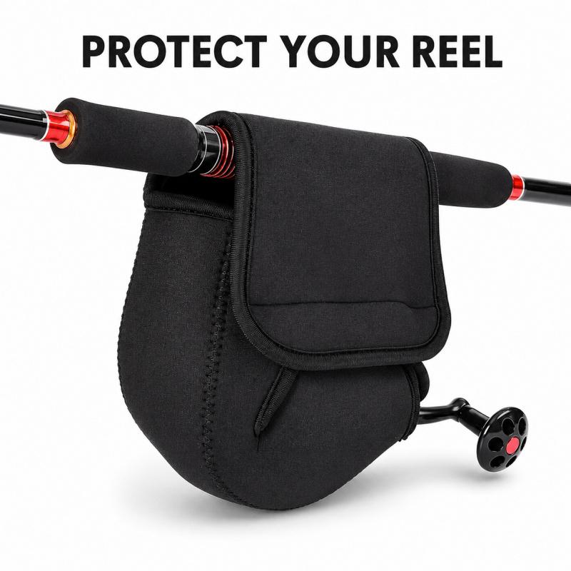 Fishing Reel Cover Protective Bag Water Resistant Soft Reel Case For Baitcasting Spinning Reel Storage