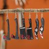 1 Set Punk Style Halloween Funny Blood Black Acrylic Simulation Knife Axes Kitchen Pumpkin Skull Exaggerated Ear Hook