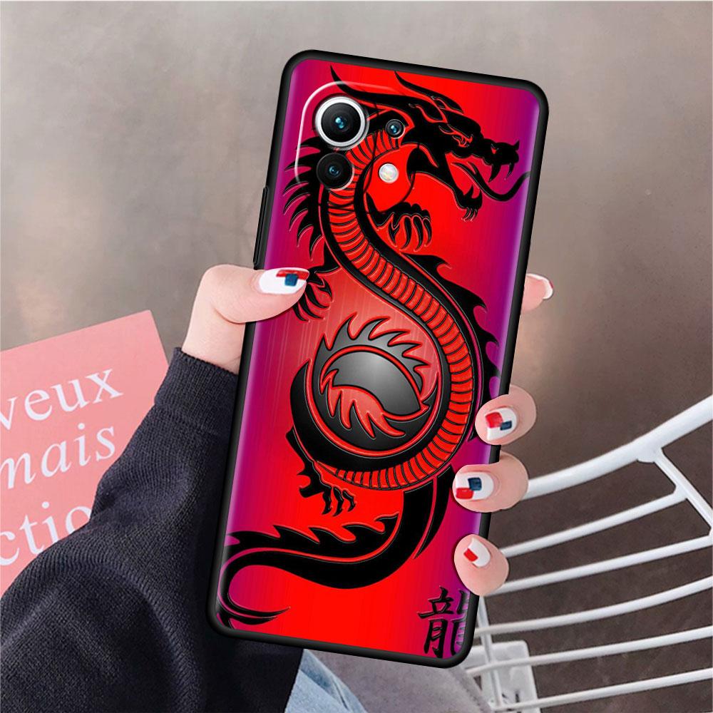 Cool Animal Dragon Funda Case For Xiaomi Mi 11 Lite 5G NE 11T Pro 10T 9T Note 10 12 12X 12S Ultra Soft Silicone Capa Phone Cover