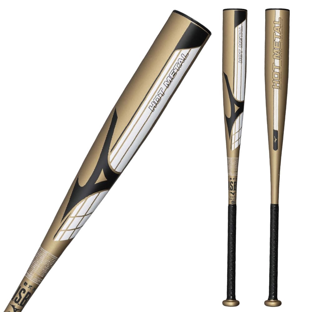 Mizuno Soft Baseball Metal HOTMETAL 710g Top with SOLV Bat, Type, 1cjmra0184, 84cm, Average, Balance, Sticker.