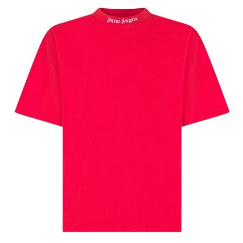 Palm Angels Childrens/Kids Plain Cotton Short-Sleeved T-Shirt