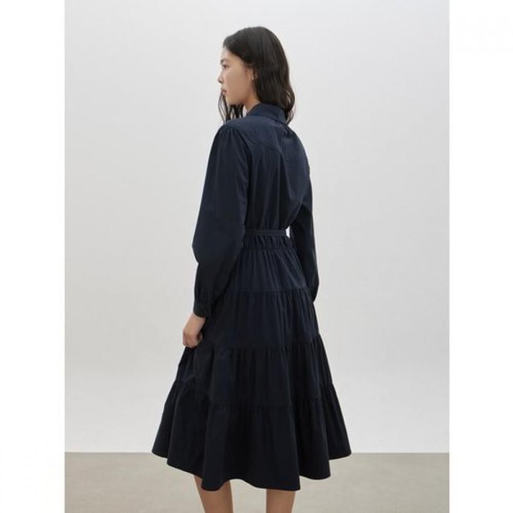 Cc Collect Belted Shirring Shirt Dress  C261mse001 