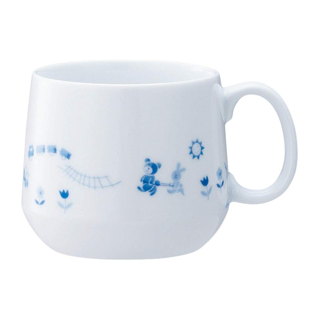 Noritake Light Step Children's Mug, 245cc, Microwave and Dishwasher Safe, Blue, Fine Porcelain (Reinforced Porcelain), 63037CK/5002R