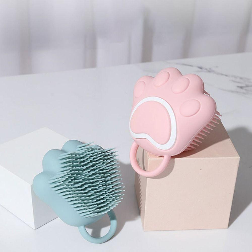 

Cat Claw Shape Cat Massage Comb Silicone Pet Supplies Portable Pet Grooming Cleaning Tools Dog