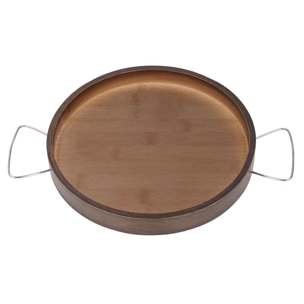 Round Arm Cup Holder Tray Folding Portable Multifuntional Anti Slip Armchair Organizer Wood Couch Ar